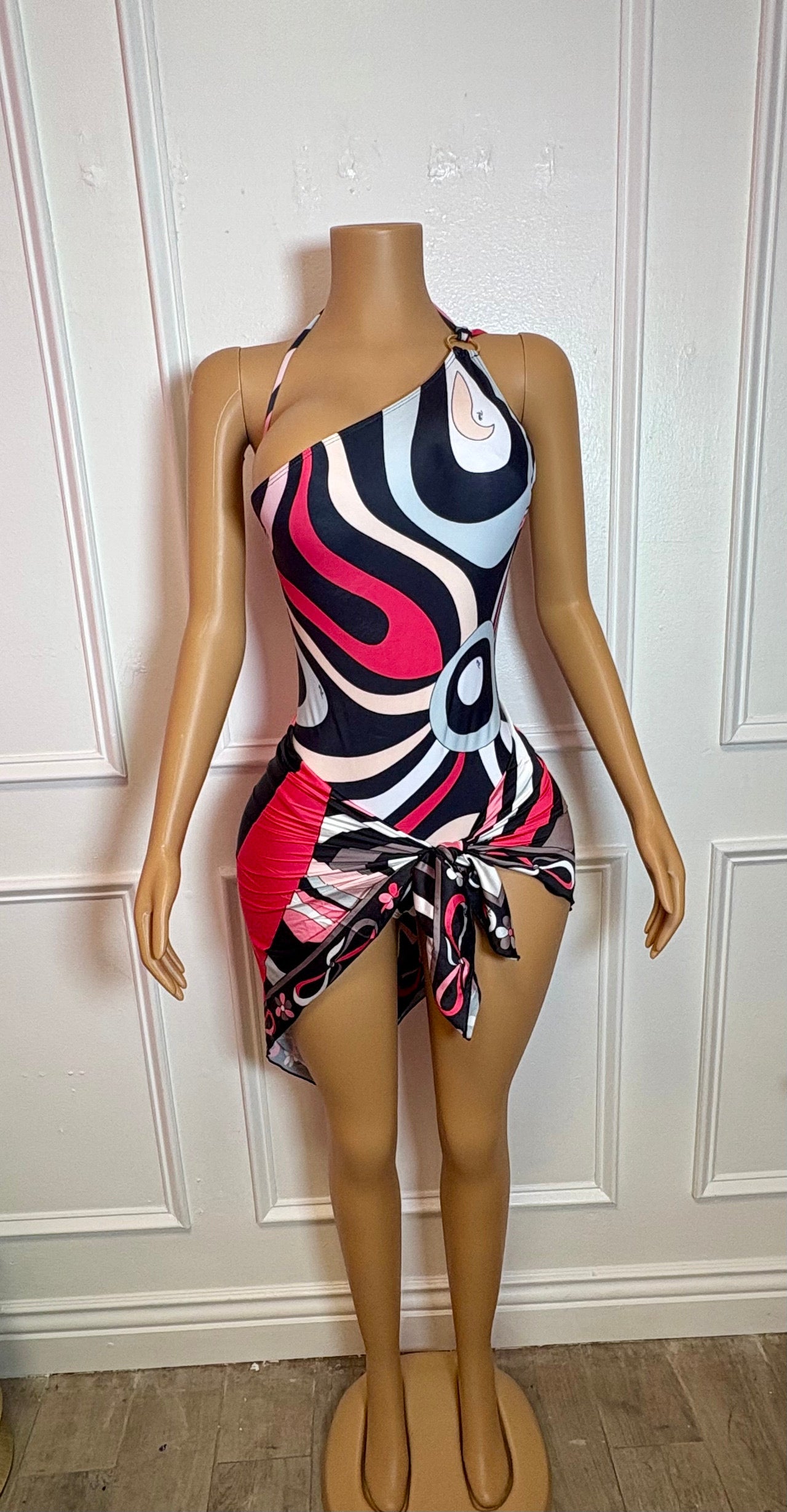 Swirl One Piece Swimsuit