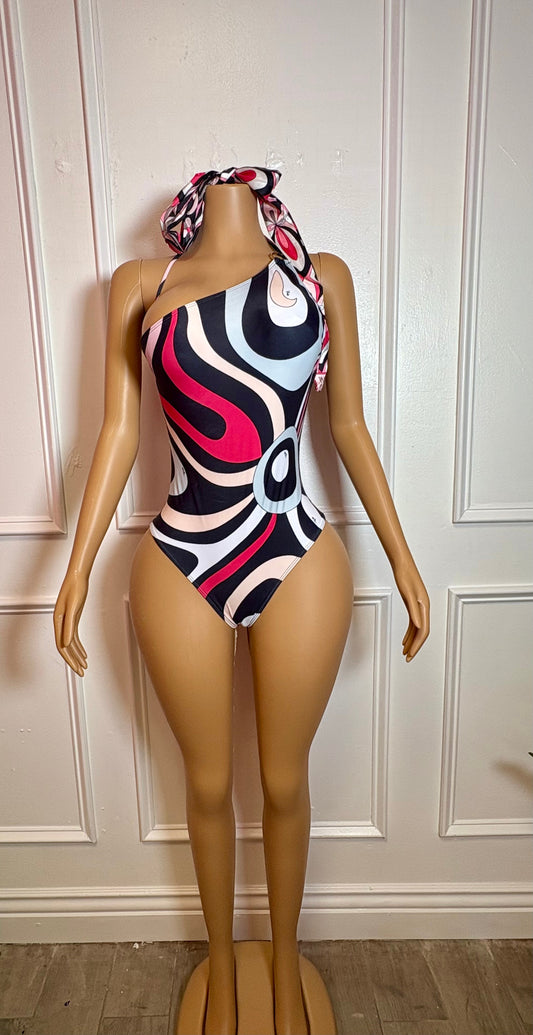 Swirl One Piece Swimsuit