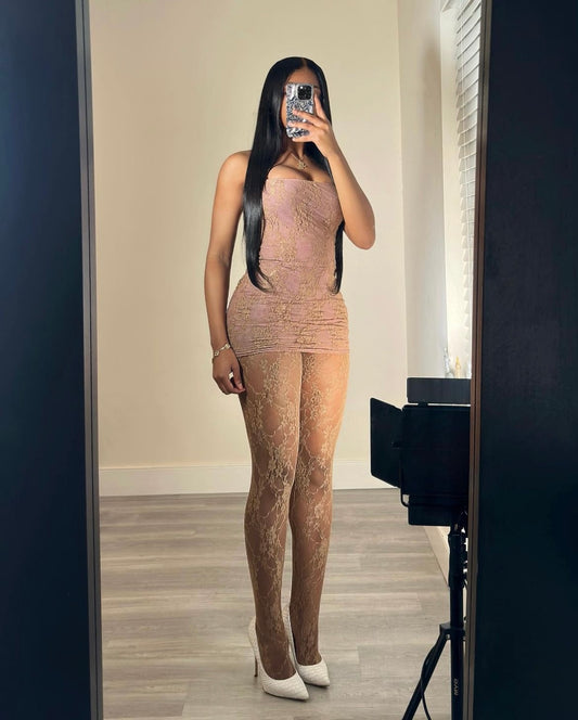 Amour Set (Dress) - Nude